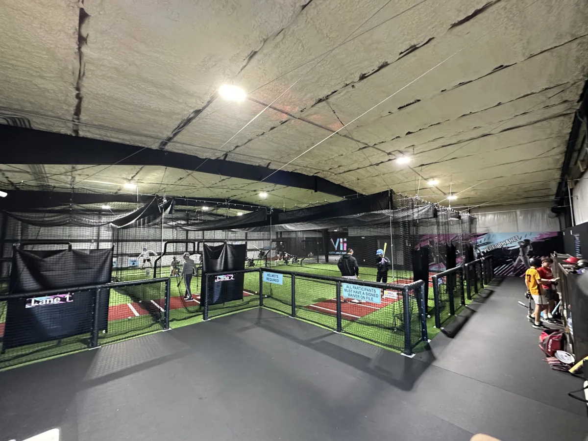 VIP pitching and training area